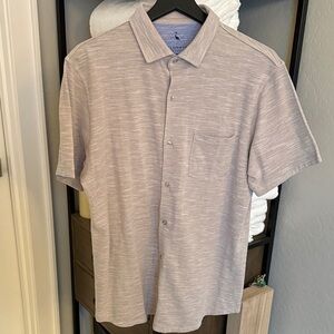 Tailorbyrd Light Gray Casual Button Down Shirt